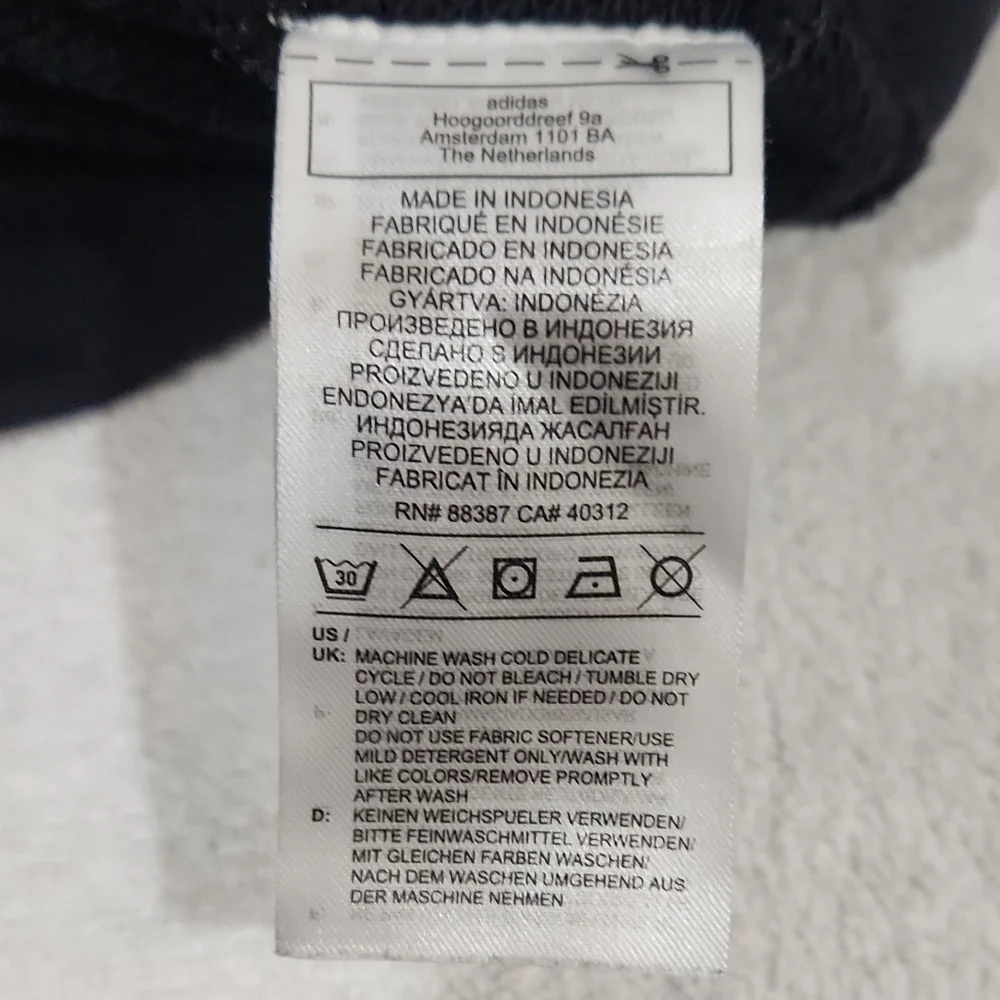 adidas Black and White Women's Hoodie Sweater - Picture 4 of 8